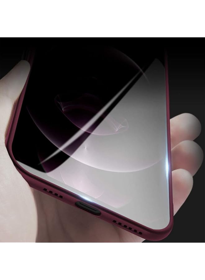 X-level For Iphone 12 Pro Max Case Slim Fit Soft Tpu Matte Surface Ultra Thin Phone Case Lightweight Full Protective Back Cover Compatible Iphone 12 Pro Max 6.7 Inch 2020 Release Wine Red - Image 3