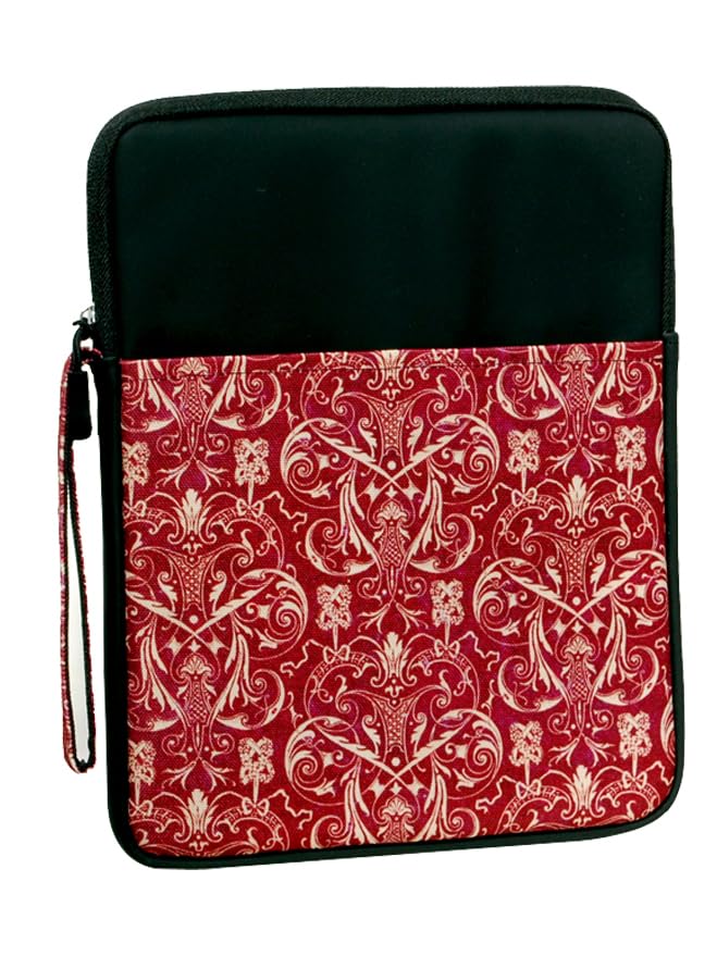 ProElite Tablet Sleeve Case Cover for Upto 11.5" for iPad 10.2/Air 10.9/Pro 11/ Samsung/Lenovo/Galaxy Tab A9 Plus/S8/S9/Realme Pad/Honor Pad X9/Xiaomi Mi pad 7/Redmi Pad/Oneplus Pad, Black Filigree - Image 1