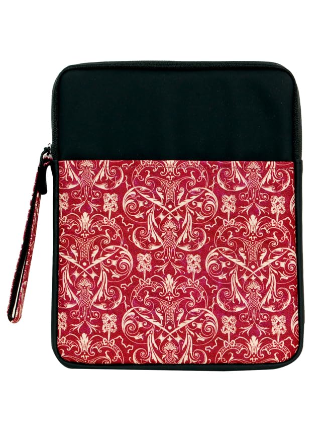 ProElite Tablet Sleeve Case Cover for Upto 11.5" for iPad 10.2/Air 10.9/Pro 11/ Samsung/Lenovo/Galaxy Tab A9 Plus/S8/S9/Realme Pad/Honor Pad X9/Xiaomi Mi pad 7/Redmi Pad/Oneplus Pad, Black Filigree - Image 2