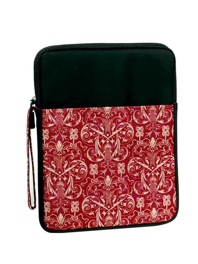 ProElite Tablet Sleeve Case Cover for Upto 11.5" for iPad 10.2/Air 10.9/Pro 11/ Samsung/Lenovo/Galaxy Tab A9 Plus/S8/S9/Realme Pad/Honor Pad X9/Xiaomi Mi pad 7/Redmi Pad/Oneplus Pad, Black Filigree - Image 4