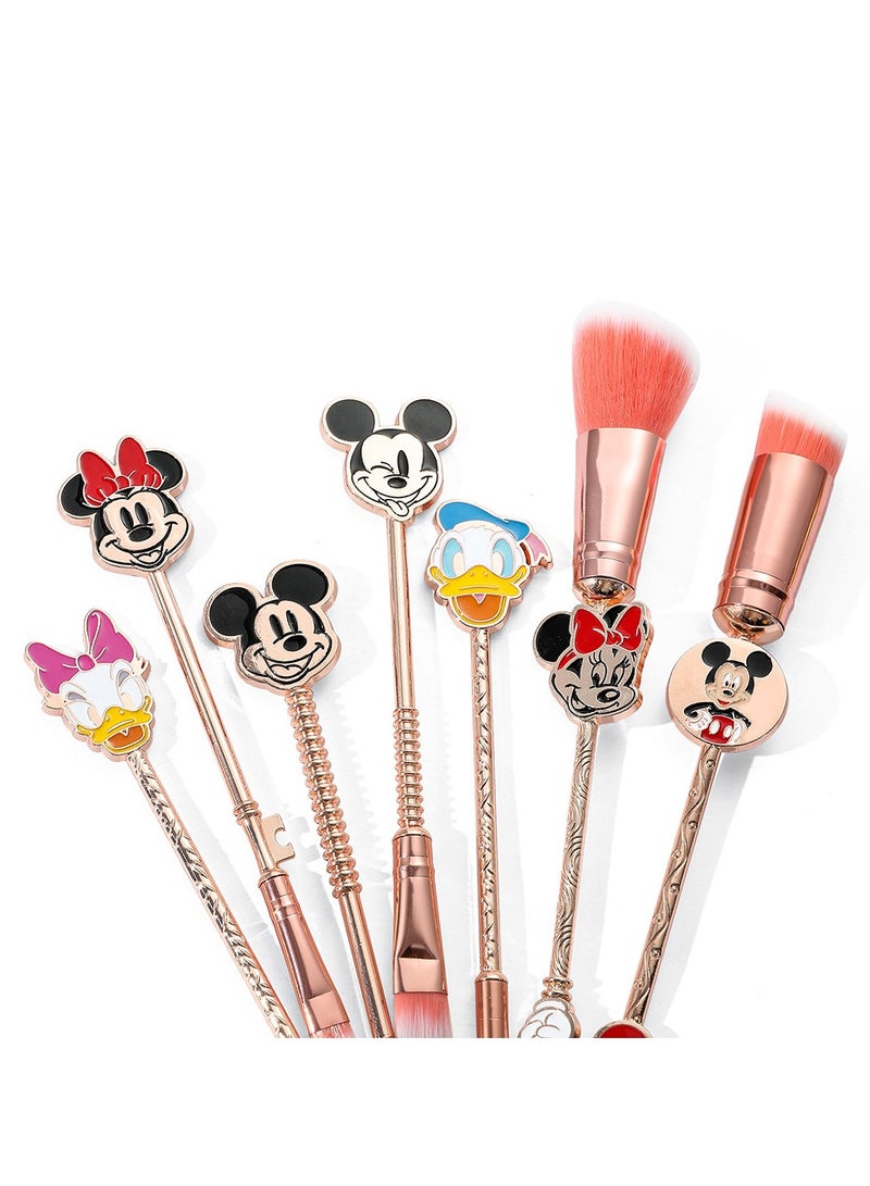 general Makeup Brush Set, Anime Mickey Mouse Makeup Brush Set Series, Stitch Items for Girls Women - 6 Piece Set - Image 3