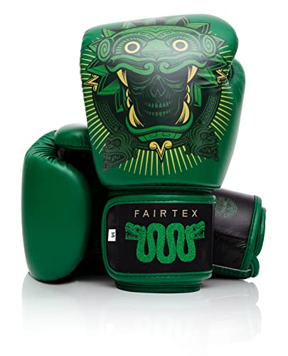 Fairtex Resurrection Premium Muay Thai Boxing Gloves Limited Edition Design Collaboration with Tom Atencio Stylish Durable Syntek Leather Handcrafted MMA Kickboxing Gloves 8oz - Image 1