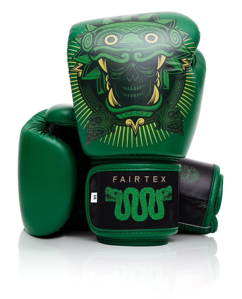 Fairtex Resurrection Premium Muay Thai Boxing Gloves Limited Edition Design Collaboration with Tom Atencio Stylish Durable Syntek Leather Handcrafted MMA Kickboxing Gloves 8oz - Image 2