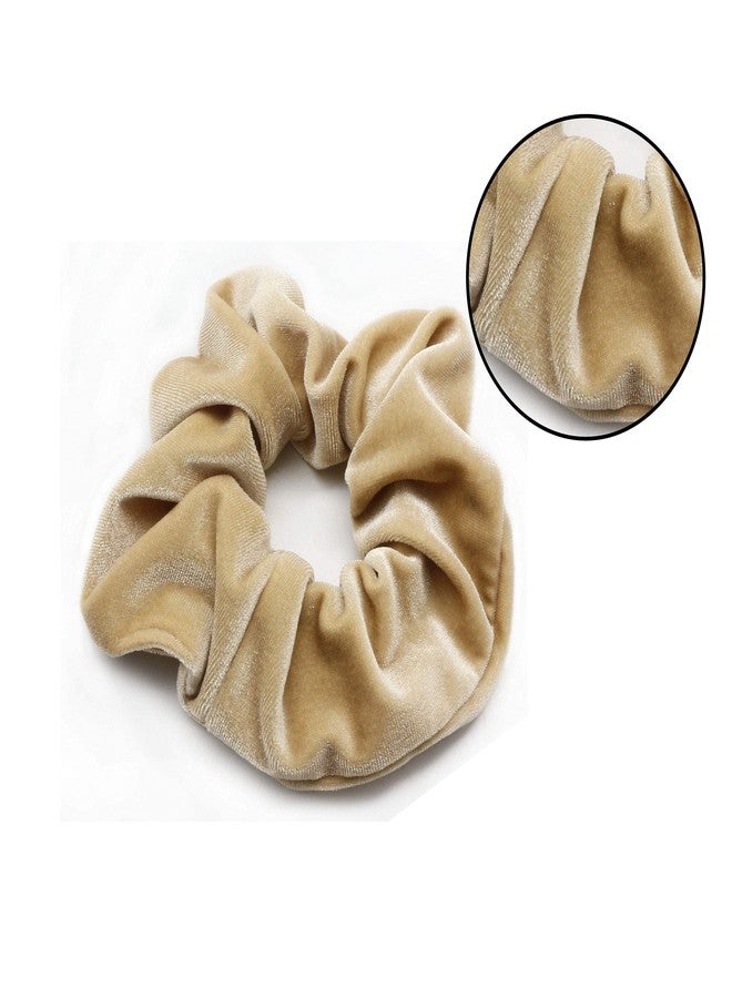 دوفاش مجموعة دوفاش المكونة من 3 قطع من ربطات الشعر المخملية الرائعة غير المرئية، بألوان متنوعة مع حقيبة أنيقة للفتيات والسيدات (أسود + بني + أشقر) - Image 2