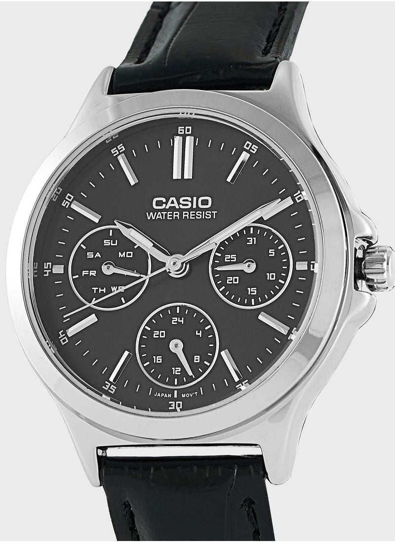 CASIO - Pu Strap Analog Watch - Image 1