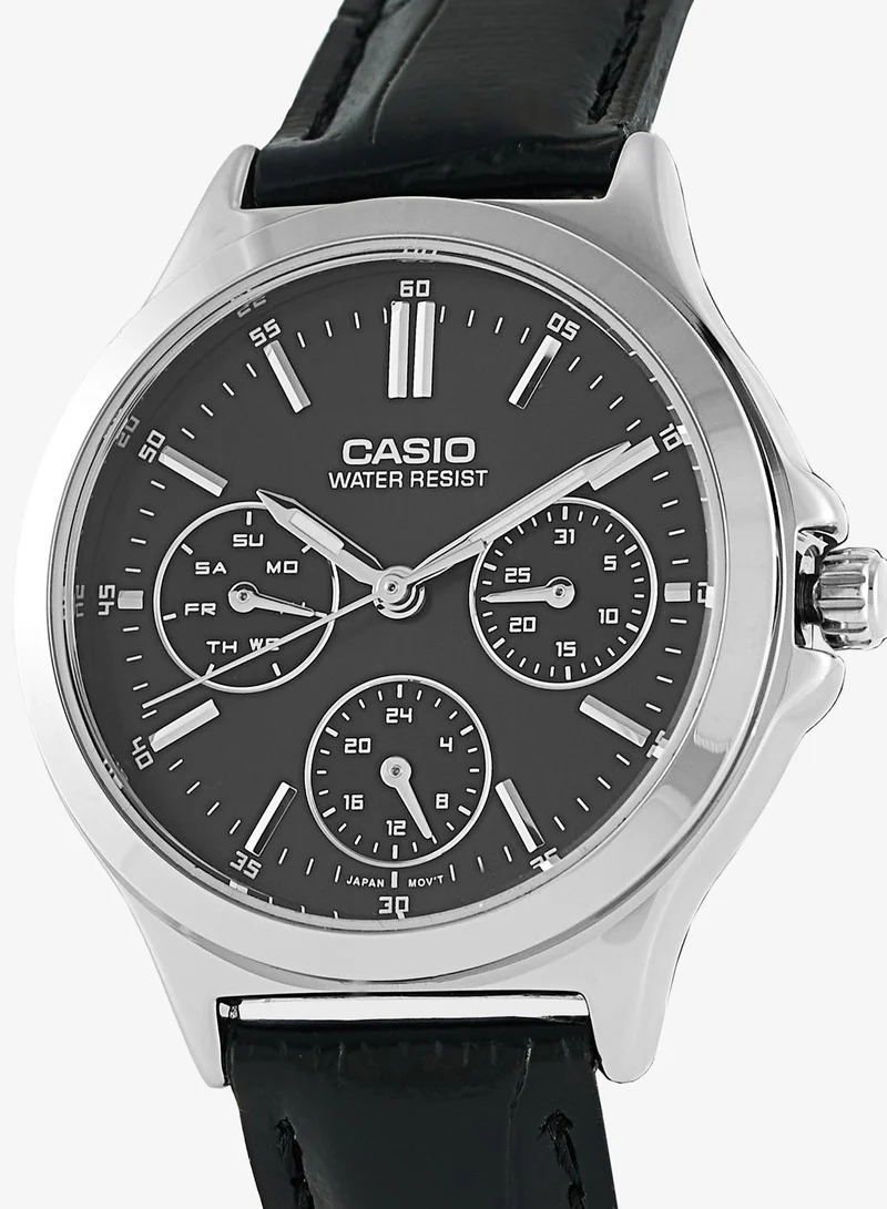 CASIO Pu Strap Analog Watch