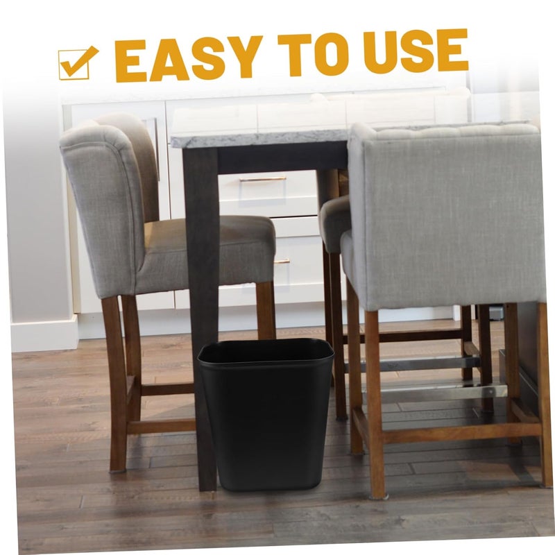 13 سلة مهملات مربعة كوارت للمكتب المنزل المطبخ توفير المساحة تحت المكتب سلة نفايات - Image 5