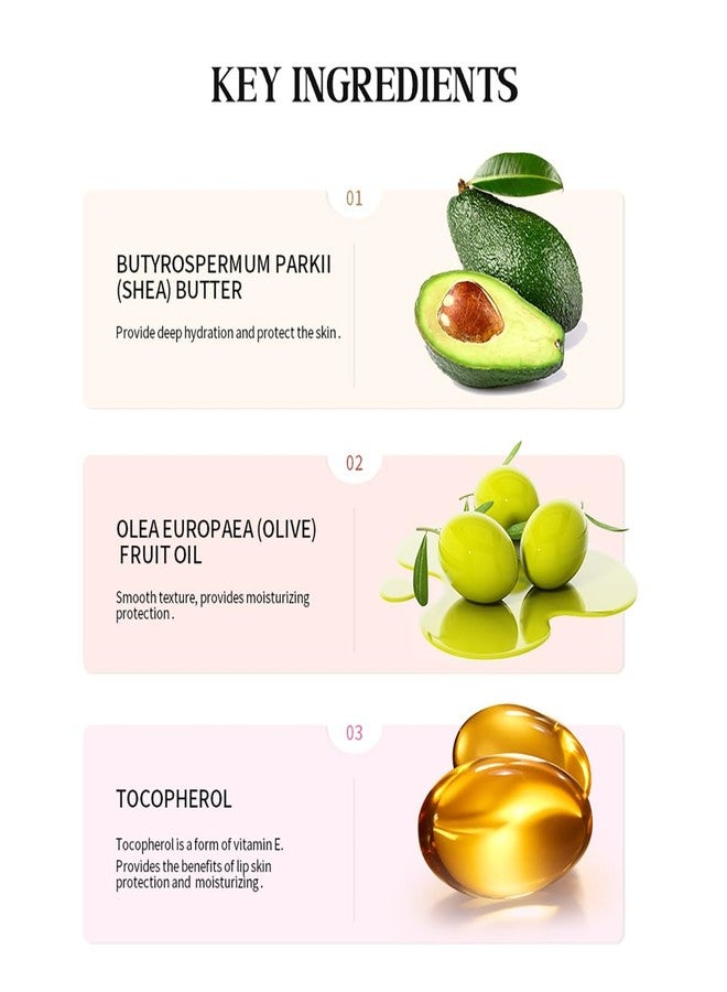 FYEBOO 4 Flavors Lip Glossy Butter Balm Lip Tint Hydrating Lip Gloss, Soothes & Softens Dry Lips High Shine Nude Color Nourishing Lip Care Finish (03# Iced Coffee, 0.5oz) - Image 3