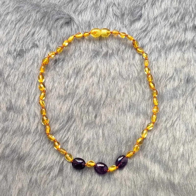 Chavin Amber Necklace Girl Boy Child Baby Teeth Necklace EP26