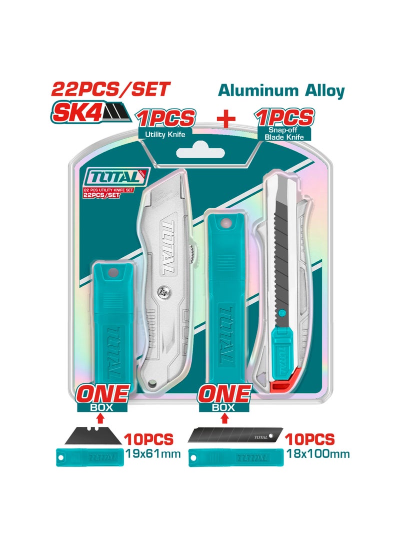 توتال طقم سكاكين متعددة الاستخدام من توتال THT515226 – مكون من 22 قطعة - Image 3