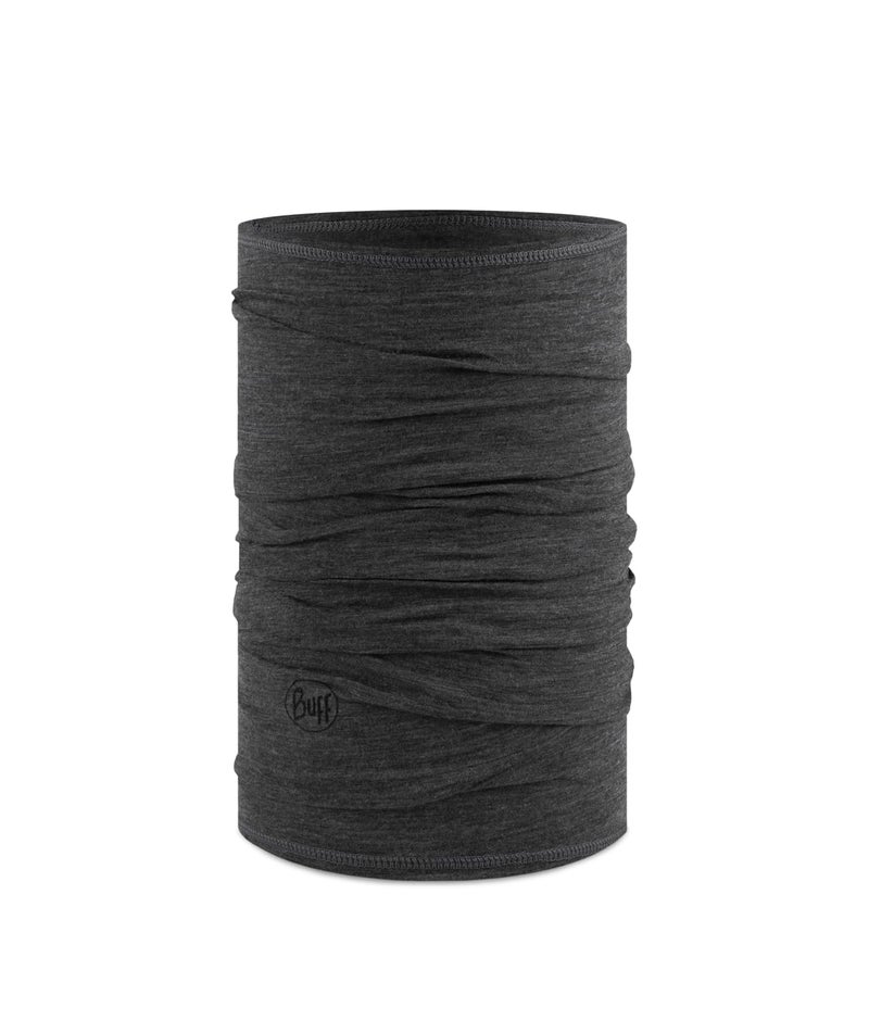 Buff Lightweight Merino Wool Neck Gaiter, 100% Ethically Sourced Wool, Versatile, Temperature Regulating Face Mask, Grey, Adult Size - Image 1