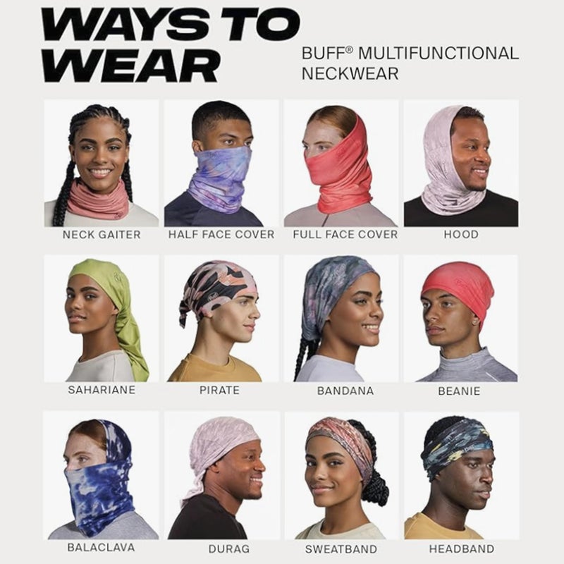 Buff Lightweight Merino Wool Neck Gaiter, 100% Ethically Sourced Wool, Versatile, Temperature Regulating Face Mask, Grey, Adult Size - Image 5