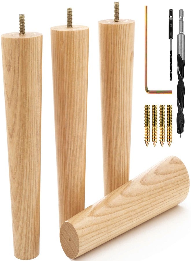 Airy Abode Premium Ash Wood Furniture Legs (Full Install Kit) - Pick Your Size and Color - Image 1