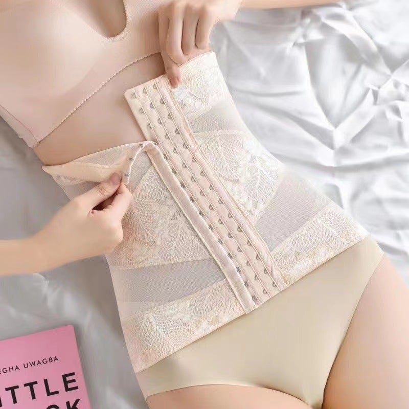 Breathable Waist Training Corset with 3 Rows 15 Hooks, Postpartum Shapewear for Women - Image 1
