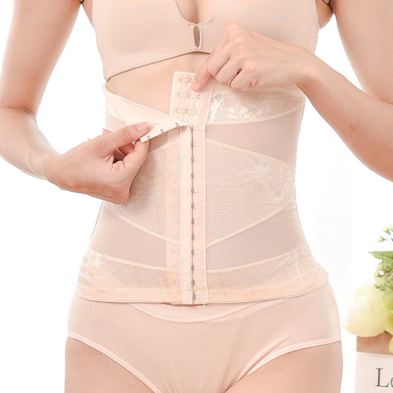 Breathable Waist Training Corset with 3 Rows 15 Hooks, Postpartum Shapewear for Women - Image 3
