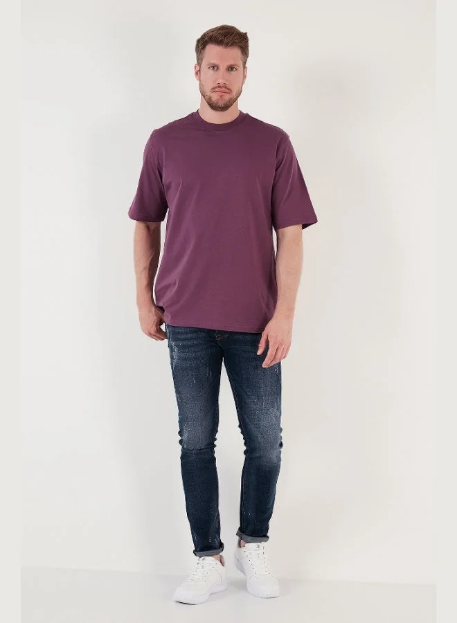 Buratti  Buratti Cotton Oversize Crew Neck Basic T Shirt Men's T SHIRT 5902365 for Men | Best Price UAE