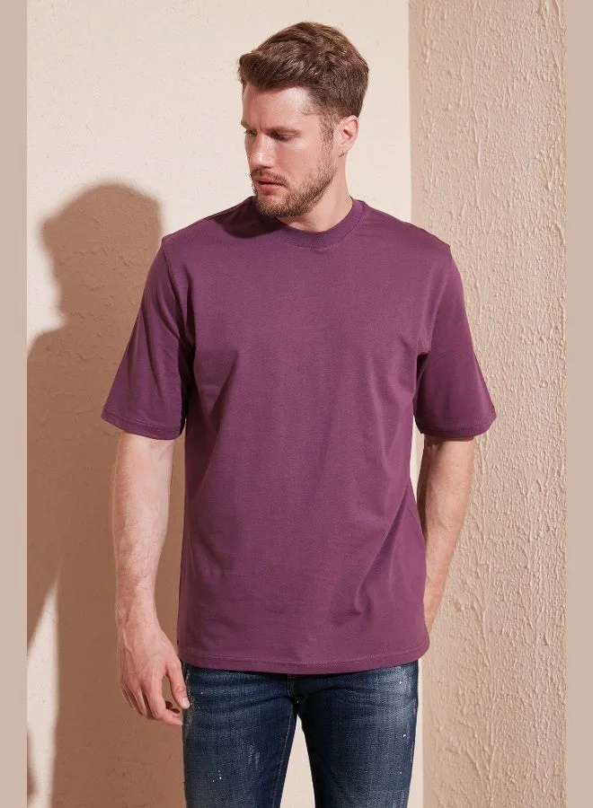 Buratti  Buratti Cotton Oversize Crew Neck Basic T Shirt Men's T SHIRT 5902365 for Men | Best Price UAE