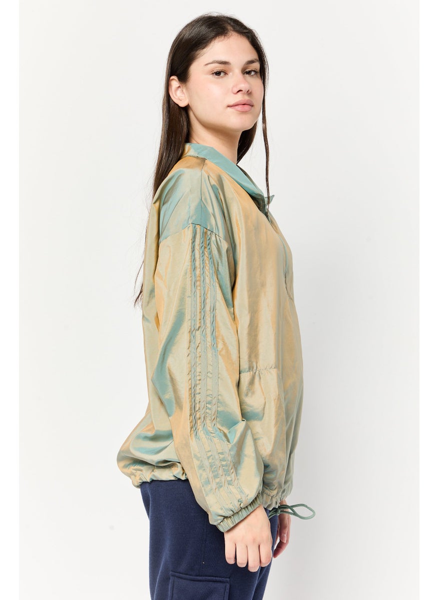 Adidas Women Sportswear Fit Long Sleeve Outdoor Sweatshirt, Multicolor  - Image 3