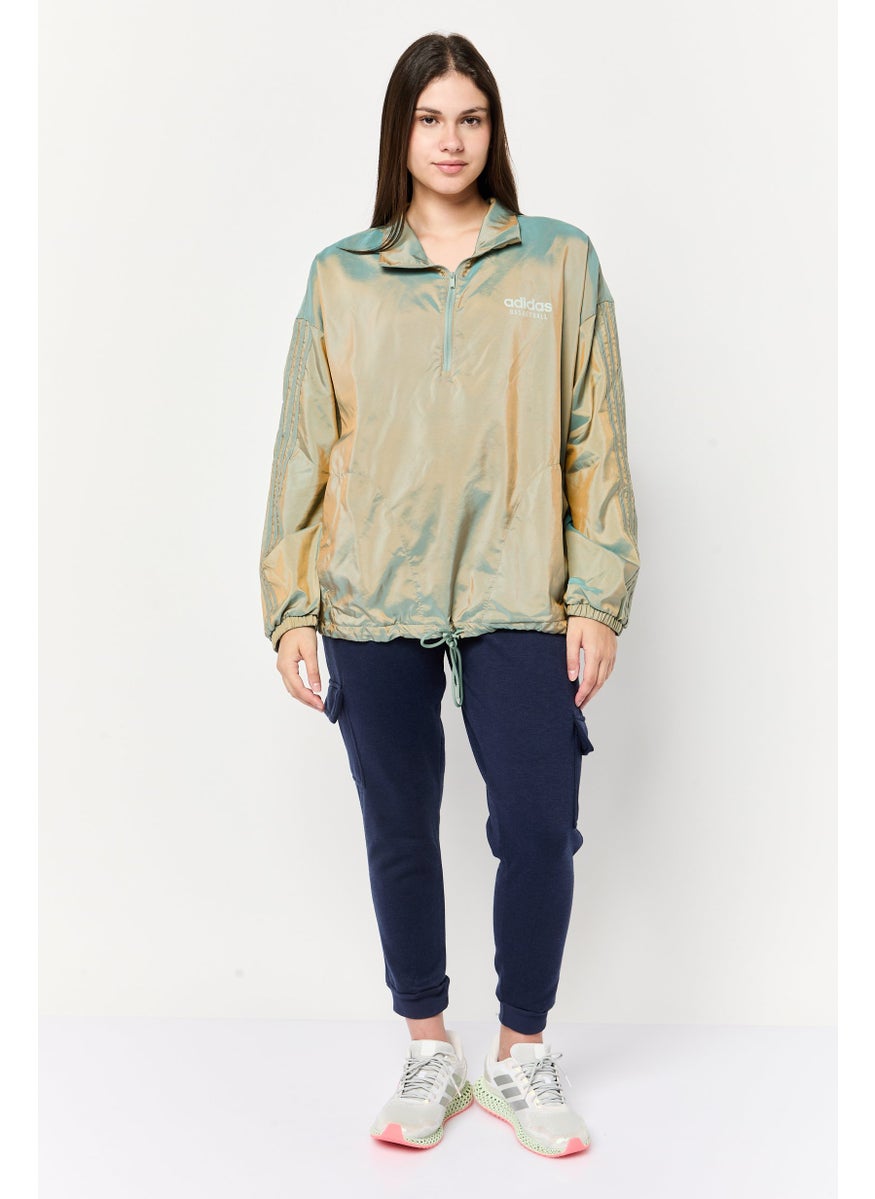 Adidas Women Sportswear Fit Long Sleeve Outdoor Sweatshirt, Multicolor  - Image 2