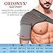 Ortonyx دعامة استقرار الكتف من ORTONYX - كم ضغط لدعم الكفة المدورة والوقاية من الإصابات وإصابات مفصل AC المخلوع وتمزق الغضروف وآلام الكتف المتجمدة والتواءات وآلام التهاب الجراب XXL - Image 4