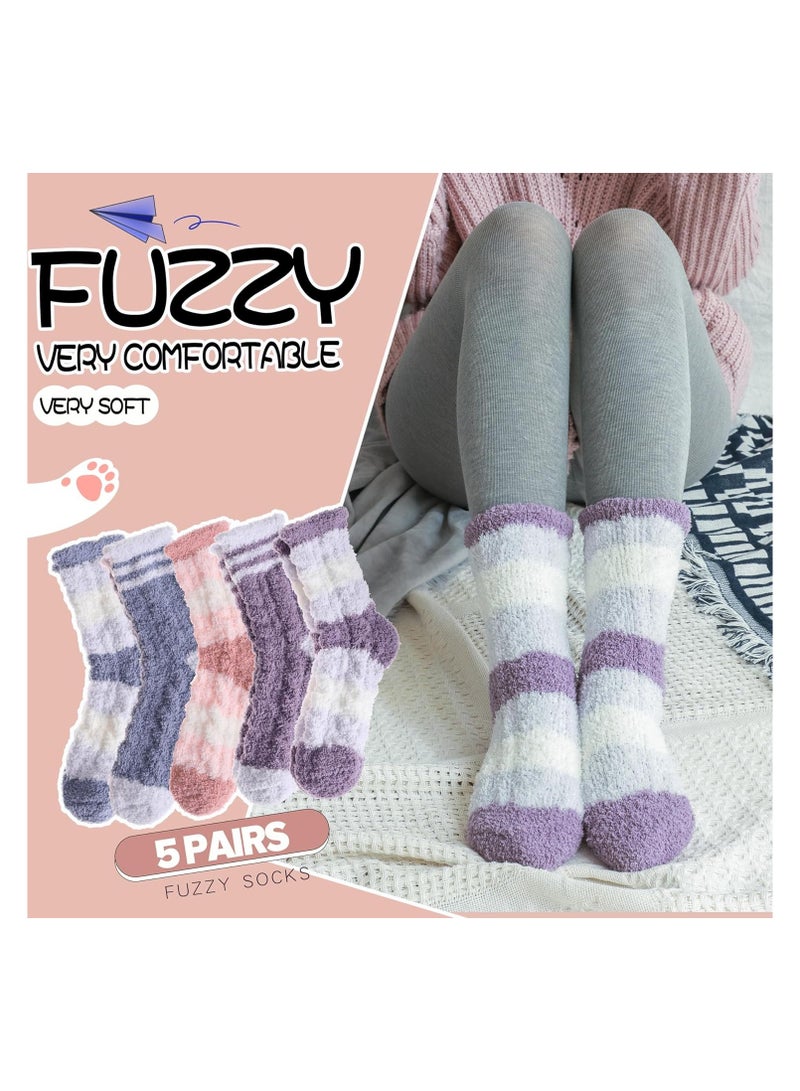 Women's fluffy socks, slippers, beds, cozy, wool huts, plush warmth, sleep, soft and comfortable winter socks