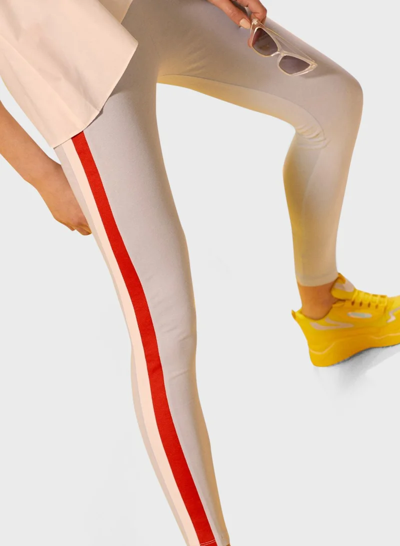 Blue Age Side Striped Leggings