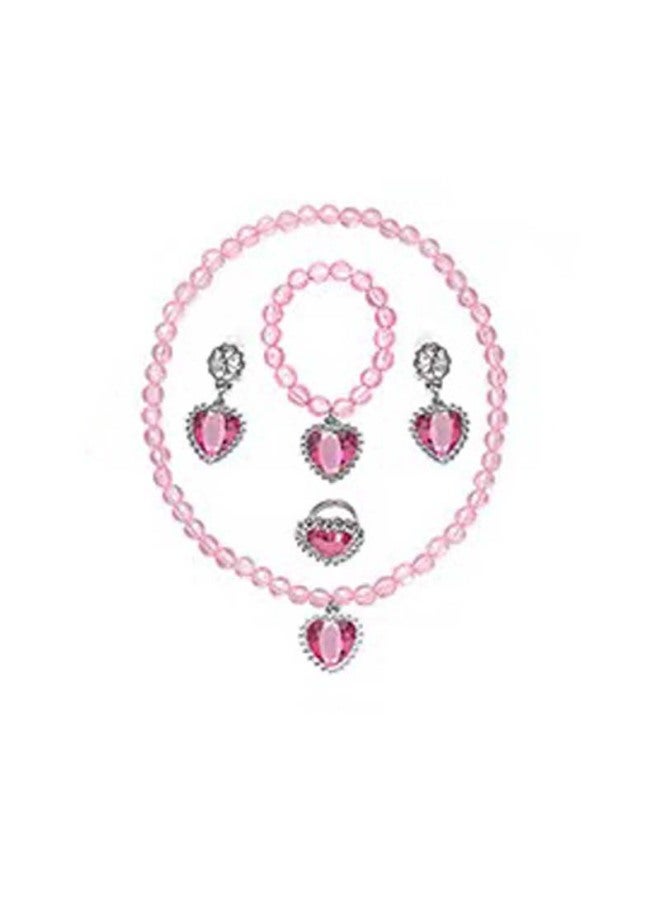 Jujube Wooden Toy Sword For Children's Play - Traditional Chinese Culture Education Tool-Color:Pink Small Brand Necklace + Bracelet + Ring Earrings  - Image 4