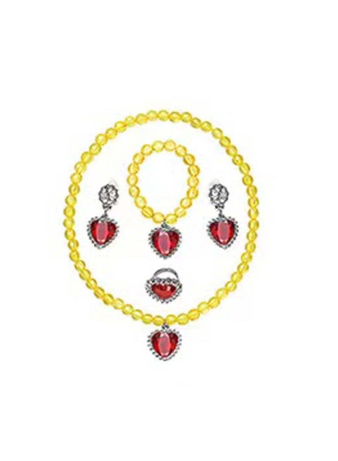 Jujube Wooden Toy Sword For Children's Play - Traditional Chinese Culture Education Tool-Color:Pink Small Brand Necklace + Bracelet + Ring Earrings  - Image 5