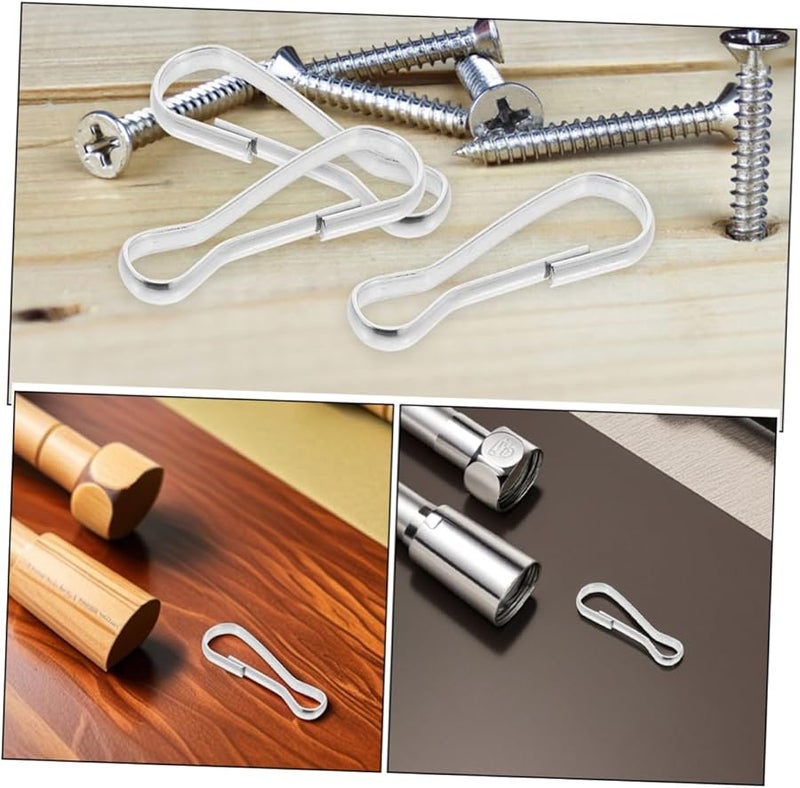 20 قطعة من خطافات الربيع الفولاذية المقاومة للصدأ الثقيلة لألعاب الببغاء، مشبك تعليق - Image 4