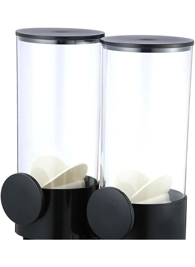 فيلي موزع حبوب مزدوج متين وقوي باللون الأسود والشفاف سعة 3000 مل Y1K110191 - Image 3