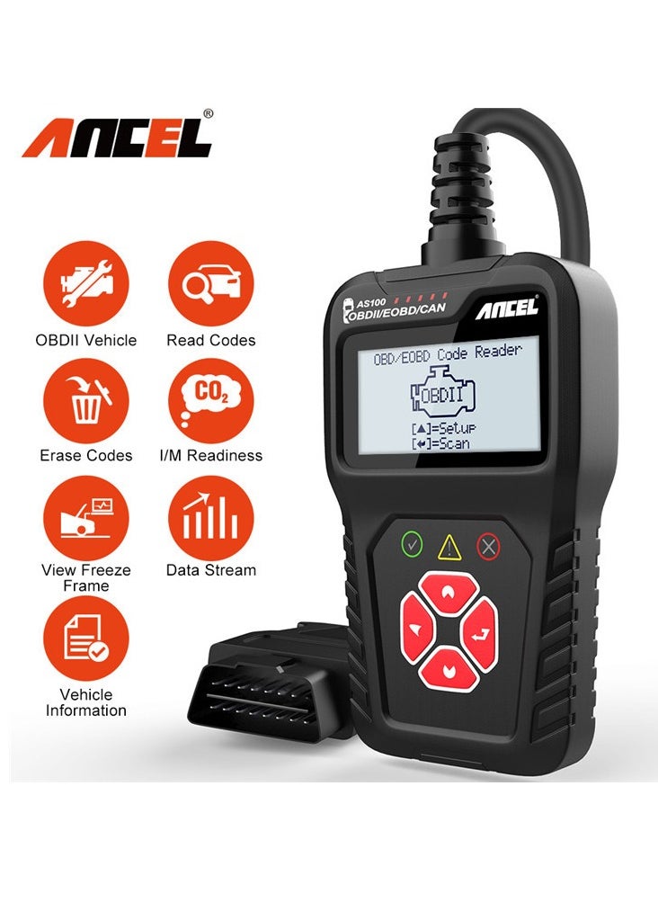 Ancel قارئ أكواد OBD2 ماسح ضوئي أداة تشخيص أعطال المحرك  - Image 1