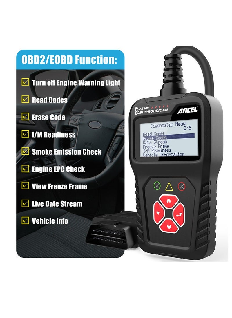Ancel قارئ أكواد OBD2 ماسح ضوئي أداة تشخيص أعطال المحرك  - Image 2