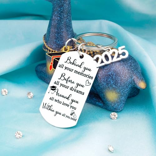 Aisity 2025 Graduation Gifts for Her Him Class Of 2025 Graduation Keychain for University College Middle High School Graduate 2025 Souvenir for Senior Masters Degree Student 2025 College Gift Ideas - Image 3