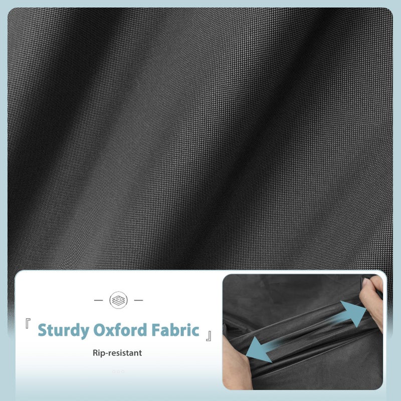Shinestar Griddle Cover for Blackstone 36 Inch Griddle with Hood, 5482 Waterproof BBQ Cover with Double Straps, Lightweight & Fade Resistant, Black - Image 5