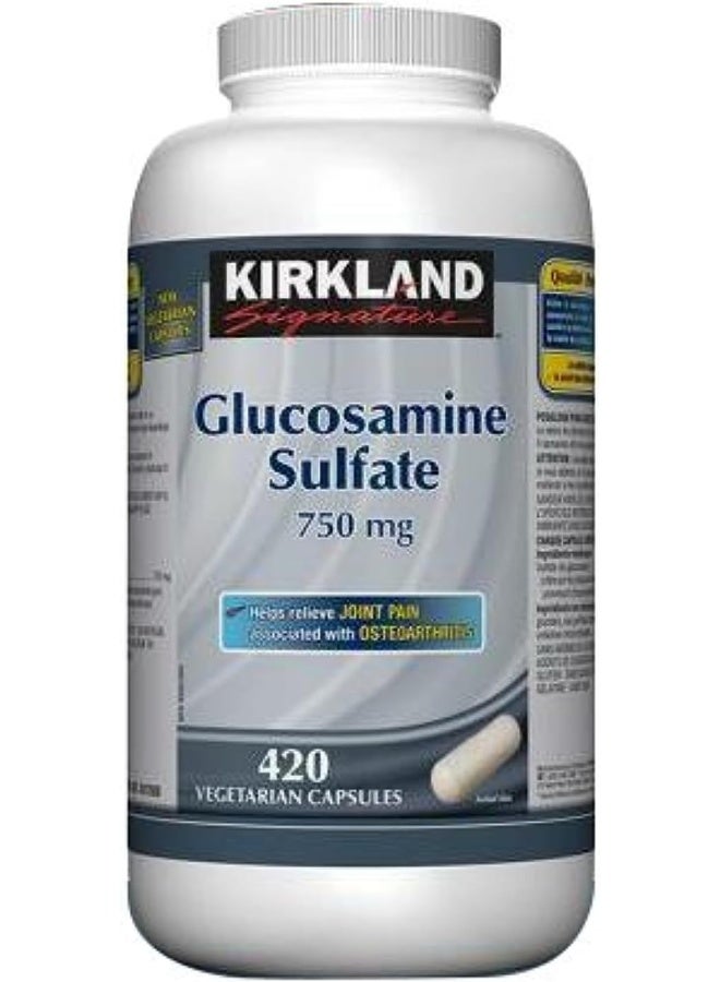 Kirkland Signature Kirkland Signature Glucosamine Sulfate 750 mg, 420 Vegetarian Capsules - Image 1