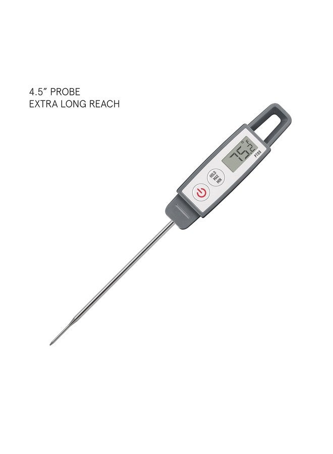 Lavatools PT09 Super-Quick Commercial Grade Digital Thermometer for Cooking, Meat, Candy, Candle, Liquid, Oil, 4.5" Compact Probe, Splash Proof, °C/°F Toggle, Hold Function - Sesame - Image 2