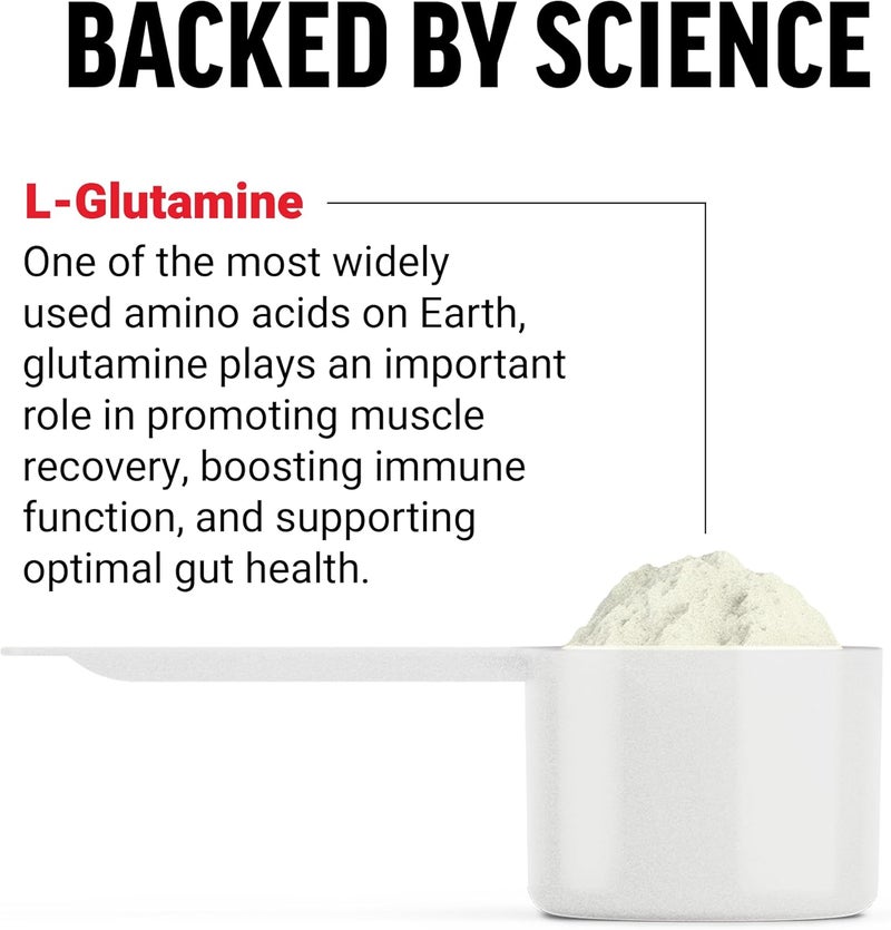 Force Factor مسحوق L-جلوتامين من FORCE FACTOR لاستعادة العضلات بعد التمرين 5000 ملغ 5 جرام مكمل جلوتامين نباتي غير معدل وراثيًا 60 حصة - Image 3