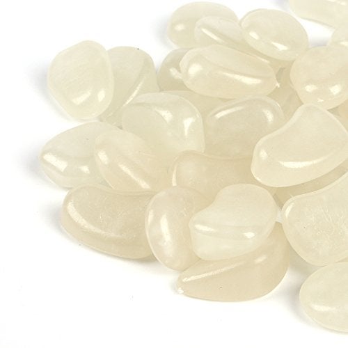 Shiny Stone 120pcs Glow in The Dark Fish Tank Aquarium Pebbles,Rocks, Glowing Gravel Luminous Stones for Aquarium Succulent Garden Gift Decoration (Sky Blue) - Image 2