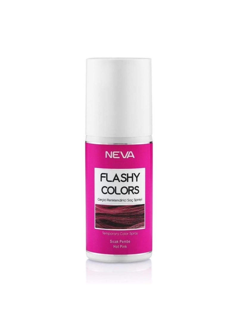 NEVA Flashy Hair Colors Temporary Hair Color Spray - 75ml  - HOT PINK - Image 1
