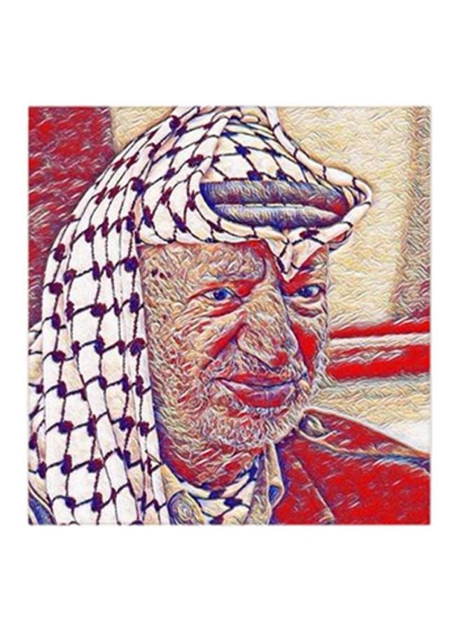 RYN Yasser Arafat MDF Wall Art Multicolour 30x30centimeter - Image 2