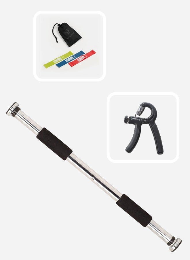 كانجرو مجوعة عقلة الباب الرياضية مع حلقات رباط المقاومة و مقبض تمارين لليد - Image 1