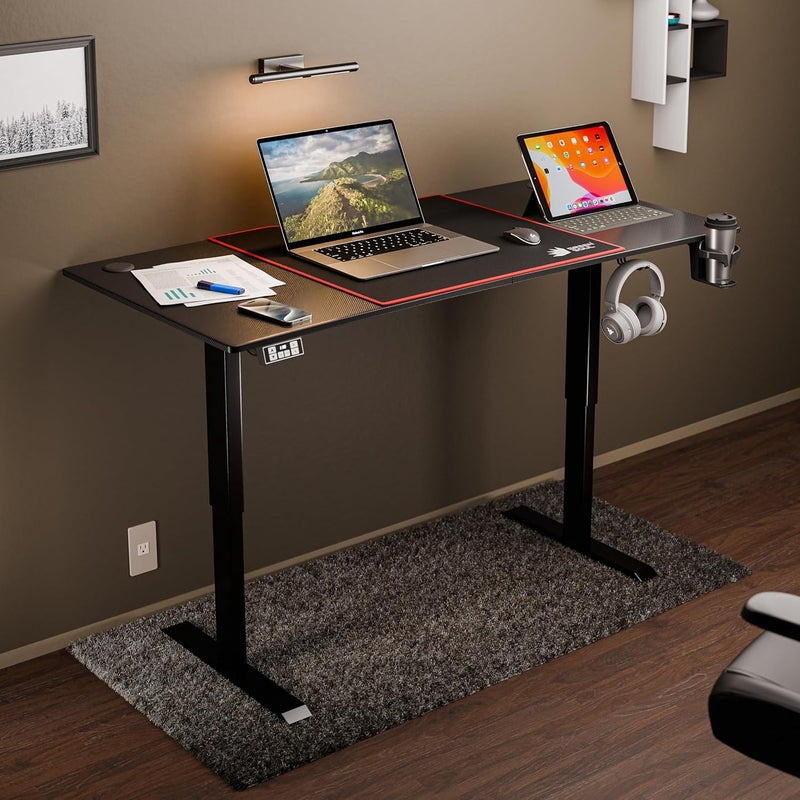 Green Soul Green Soul Surface Multipurpose Desk Electric Height Adjustable Computer Office Gaming Table Engineered Wood Powder Coated Metal FrameInstallation Provided Surface 20 Black  - Image 1
