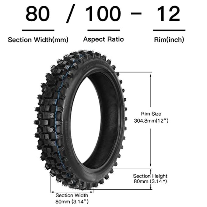 GREHUA 3.00-12 80/100-12 Rear 2.50-14 60/100-14 Front Tire Inner Tube For 90Cc 110Cc 125Cc Ssr Crf70 Crf110 Xr70 Klx110 Kx60 Kx65 Kx110 Jr80 Rm60 Ttr90 Ttr110 Pw80 Dirt Pit Bike Off Road Motocross - Image 3