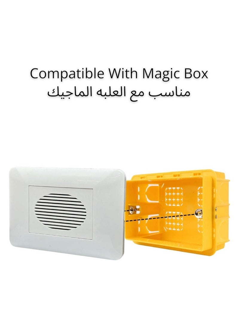 Soundbird Doorbell - Modern Design - Install in Magic Box - Classic Bird Sound - White (Indoor)