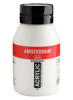 AMSTERDAM T1771 105 2 Talence Acrylic Paint Acrylic Color Titanium White 33.8 Fl Oz (1000 Ml) 477976  - Image 1