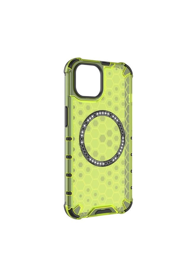 Zaboon Case For iPhone 13 Honeycomb Magnetic Ring Shockproof Phone Case - Image 3