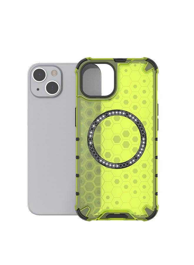 Zaboon Case For iPhone 13 Honeycomb Magnetic Ring Shockproof Phone Case - Image 5