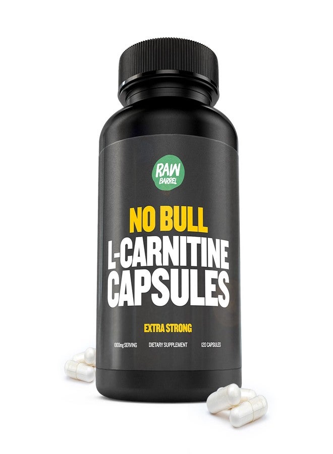 Raw Barrel - “No Bull” L-Carnitine Supplement, Pure Keto-Friendly L-Carnitine L-Tartrate Capsules for Improved Cognitive Function & Focus for Women and Men, L Carnitine Capsules, 500mg - Image 1