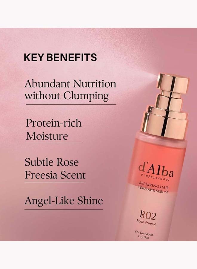 d'alba Piedmont Italian White Truffle Professional Repairing Hair Perfume Serum, protein protection for damaged hair, hair styling, fruity floral scent, protien hair treatment 50ml - Image 3