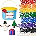 Barcaloo 1000 Piece Building Bricks Play Set 10 Classic Colors Bulk Building Blocks Generic Brick Building Parts for Boys and Girls Assorted Tub Classic Colors - Image 2